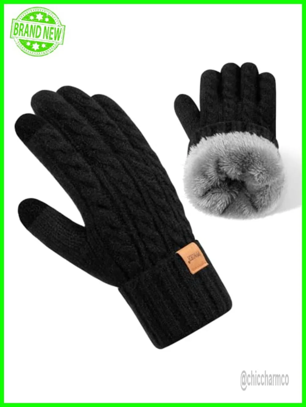 Winter Touchscreen Gloves with Fleece Lining, Thermal Warm Gloves for Women